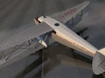 De Havilland DH-89 Dragon Rapide 3D model