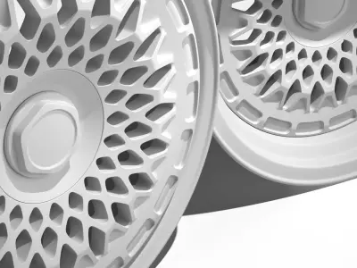 Rotiform LHM R Wheel Rim 3D Model UVW Unwrapped 3D model