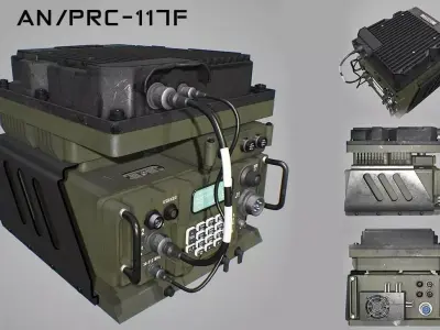 Army Radio Transceiver 3D model