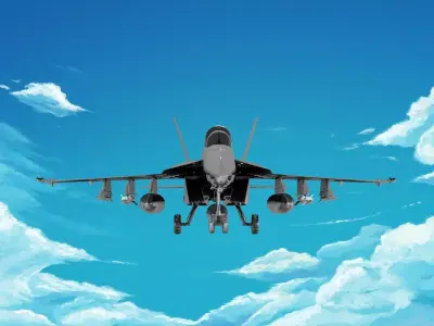  Boeing FA-18 3D print model