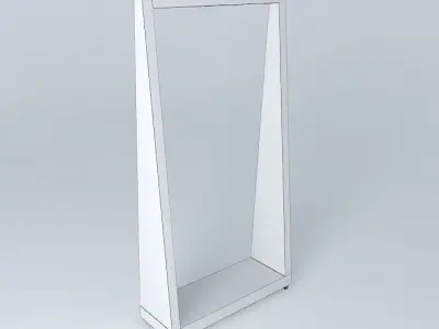 Wire mesh partition with rollers Free 3D model