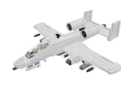 MocBricks3D - A-10 Thunderbolt II Warthog 3D print model