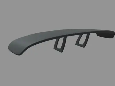 Car Spoiler 017 Low-poly 3D model