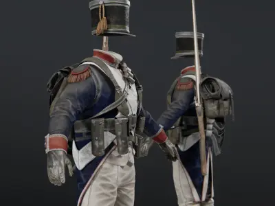 Soldier Napoleon Infantry 3D model