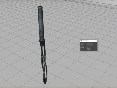 Dagger knife Free 3D model