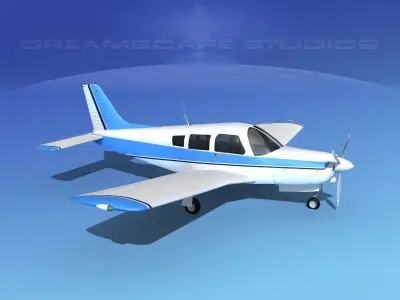 Piper Turbo Arrow 240 V04 3D model