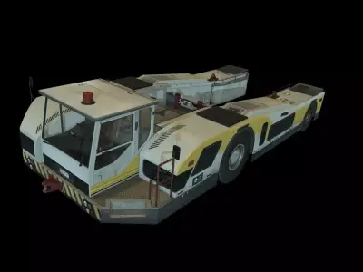 Airplane Pushback Tug Low-poly 3D model
