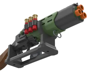 SG-22 Bushwhacker - Helldivers 2 - STL OBJ CAD - Commercial Use 3D print model