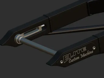 Elite Custom Machine Hayabusa Swingarm 3D model