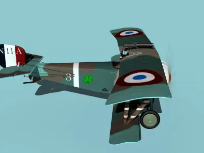 Nieuport 11 VHP V04 3D model