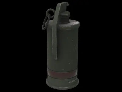 smoke grenade 02 3D model