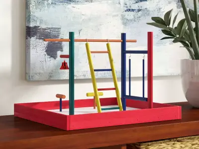 Charlan Wood Bird Play Gym  3D model