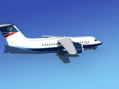 BAe 146-300 British Airways 3D model