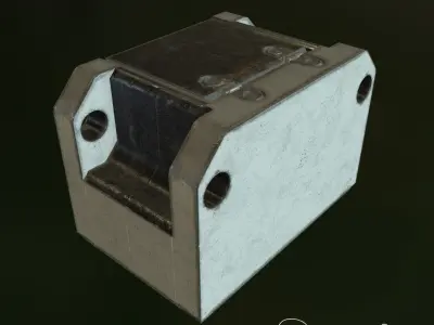 scifi box Low-poly 3D model