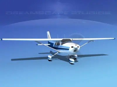 Cessna 172 Skyhawk 1976 V02 3D model