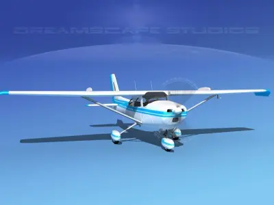 Cessna 172 Skyhawk STOL V08 3D model