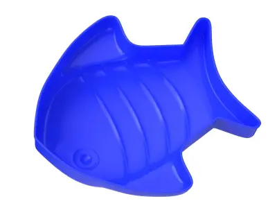 Detailed Fish Sand Toy 3D model