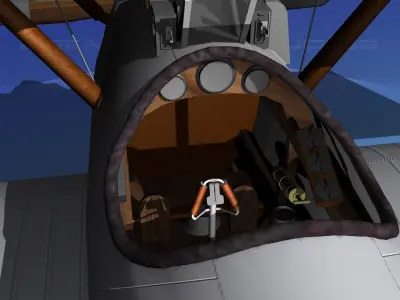 Pfalz DIII German Fighter V08 3D model