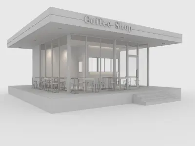 Coffee Shop 1 3D model