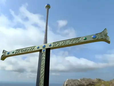 One Piece Mihawk blacksword Yoru 3D model