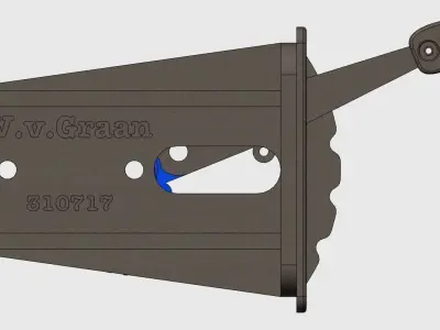 Flap Mechanism for Flight Simulator 3D Printable 3D print model