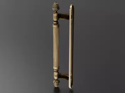 Classic door knocker 01 3D print model