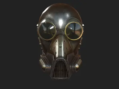 Scifi helmet ver 9 Low-poly 3D model