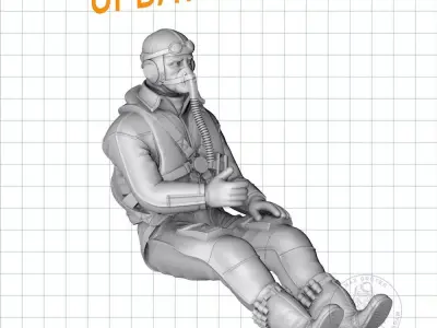 Pilot Me-109 3D print model