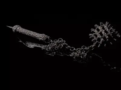 Flail Low-poly 3D model