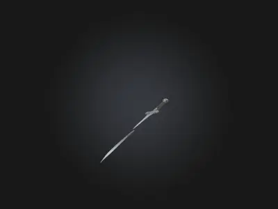 Dual Daggers Low-poly 3D model