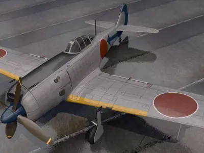 Nakajima Ki-84 Hayate - aka Frank 3D model