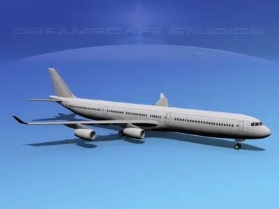 Airbus A340-600 SS 3D model