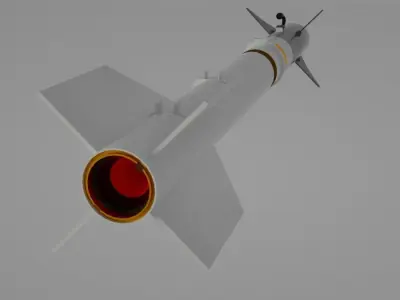 AIM-9 Sidewinder Textured Low-poly 3D model