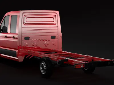 VW Crafter Chassi DoubleCab L3 2017 3D model