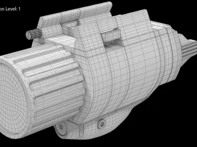 EOTech M6X TLI Low-poly 3D model