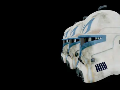 Captain Rex Helmet Low-poly 3D model