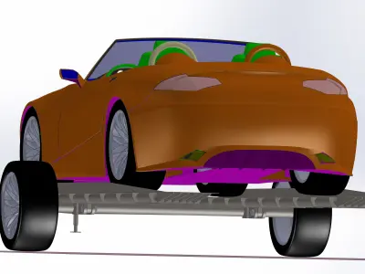 REMOLQUE COCHE Free 3D model