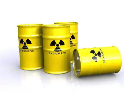 Metal barel 3D model