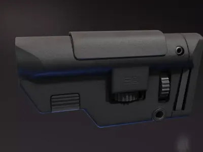 B5 Precision Stock Low-poly 3D model