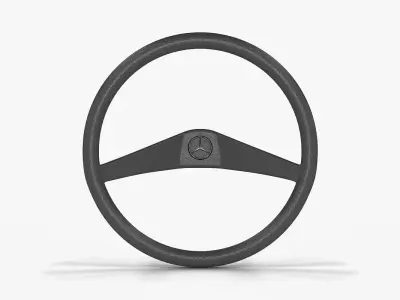 Mercedes-Benz MB 100 Steering Wheel Low-poly 3D model
