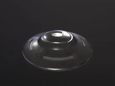 UFO Spaceship 3D Model Low-poly 3D model