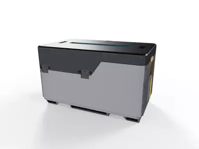 Sci-Fi Storage Loot Crate 01 - PBR Game Ready Low-poly 3D model