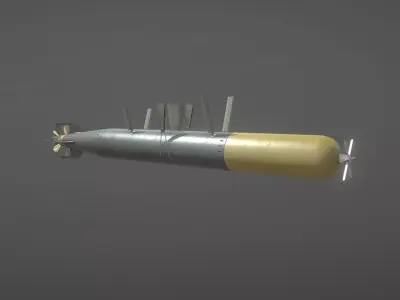UK Torpedo MarkXII Low-poly 3D model