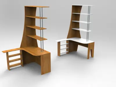 Workplace giraffe desk 3D model