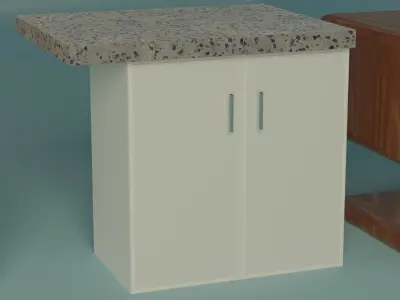 7 Piece Furniture set 3D model