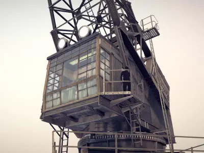 Crane STOTHERT-PITT livery ver-1 Low-poly 3D model