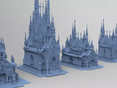 Halloween Mausoleum 5 designs 3D model