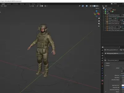 Soldier - Rigged Low-poly 3D model