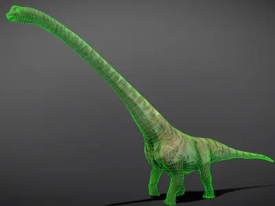Mamenchisaurus  Low-poly 3D model