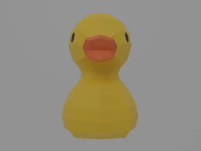 Rubber Duck Free low-poly 3D model